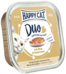 Happy Cat Duo bucăți în pateu - Vită și iepure 24 x 100 g