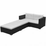 vidaXL 8 részes polyrattan kanapészett 42748