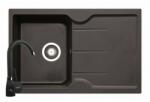 Pyramis Set chiuveta granit PORTOS & baterie BELLO - Carbon Pyramis 890040002B (890040002B)