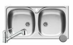 Pyramis Set chiuveta inox E78 LN & baterie FIDO crom Pyramis 100139301FC (100139301FC)