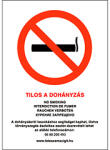  Tilos a dohányzás, vinil öntapadó (21x30 cm, A/4 méret) - anrodiszlec