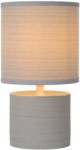 Lucide 47502/81/36 | Greasby Lucide asztali lámpa 26cm vezeték kapcsoló 1x E14 szürke (47502/81/36)
