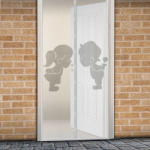 Delight Mágneses szúnyogháló függöny ajtóra 100x210 cm - fiú-lány mintás (11398F)