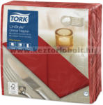 Tork 478149 Tork Premium Linstyle Dinner textilhatású szalvéta Piros (478149)