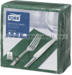 Tork 477617 Tork Soft Dinner szalvéta 1/8 Hajtott Sötétzöld (477617)