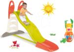 Smoby Set tobogan Toboggan XL Smoby cu apă și lungime de 230 cm si set de găleată cu forme (SM310261-4)