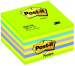 Post-it Cub notite adezive Post-it Lollipop, 76 x 76 mm, 450 file, verde/galben