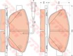 TRW Set placute frana, frana disc FIAT PANDA (169) (2003 - 2016) TRW GDB1879
