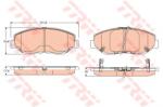 TRW Set placute frana, frana disc HONDA CR-V II (RD) (2001 - 2006) TRW GDB3627