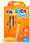 CARIOCA Creioane colorate CARIOCA Baby 1+, 3 in 1, 6 culori/cutie, ascutitoare inclusa