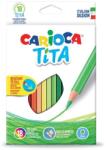 CARIOCA Creioane colorate CARIOCA Tita, hexagonale, flexibile, 18 culori/cutie