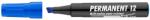 ICO Marker permanent ICO 12, varf tesit, 1 - 4 mm, albastru