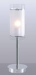 Italux MTM1560/1 | Vigo-IT Italux asztali lámpa 45cm vezeték kapcsoló 1x E27 fehér, króm (MTM1560/1)