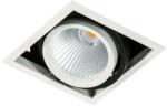 Italux GL7108-1/18W 4000K WH+BL | Vertico Italux beépíthető lámpa elforgatható fényforrás 138x138mm 1x LED 1550lm 4000K fekete, fehér (GL7108-1/18W 4000K WH+BL)