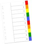  Index color din plastic 10 buc/set