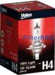 Valeo H4 12V +50% LIGHT izzó (55 W)