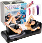 NMC Louisiana Lounger - szexgép beépített vibrátorral (fekete) - sexshopcenter