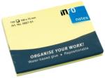 Info Notes adeziv Yellow 75 x 100 mm, 12 set/pachet