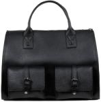 Manier Geanta piele neagra dama GF1579