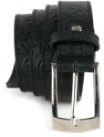 Manier Curea piele neagra imprimata CF015