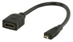 Nedis micro HDMI kábel ethernettel 20cm (CVGP34790BK02)