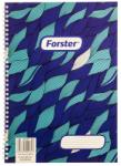 Forster Caiet cu spirala Forster A4, 80 file, dictando