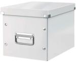 Leitz Tároló doboz lakkfényű "M" méret Leitz Click&Store fehér (E61090001)