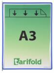 Tarifold Bemutatótábla A3 acélkeretes álló Tarifold kék (TF113001A)