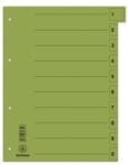 Donau Regiszter karton A4 mikroperforált Donau zöld (D8611Z)