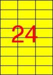 APLI Etikett 70x37mm színes Apli sárga 2400 etikett/csomag (LCA11834)