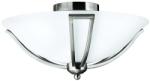 Elstead Lighting HK-BOLLA-F | Bolla-EL Elstead mennyezeti lámpa 2x E27 matt nikkel, fehér (HK-BOLLA-F)