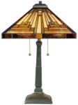 Elstead Lighting QZ-STEPHEN-TL | Stephen Elstead asztali lámpa 58, 4cm vezeték kapcsoló kézzel készült 2x E27 bronzbarna, többszínű (QZ-STEPHEN-TL)