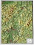 Georelief Harta in relief 3D Hesse, mica (in germana) (44638)