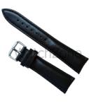  Curea de Ceas din Piele Naturală Neagră - 18/20/22/24 mm - Elegantă - Cataramă Argintie - WZ936 (WZ936)