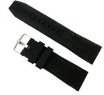 Curea Neagră Silicon cu găurele - 20mm, 22mm, 24mm (WZ5376)