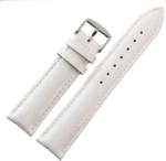  Curea Ceas din Piele Naturală Albă | Gama Completă 8mm - 28mm | Tratată Anti-Transpirație | C051 (C051)