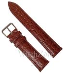  Curea Ceas WatchZone Maro cu Imprimeu Crocodil, Piele Naturală Dublu Strat și Interior Crem, Model WZ1485 (12mm - 24mm) (WZ1485)