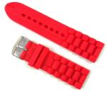  Curea de Ceas din Silicon - Roșu - 18mm, 20mm, 22mm, 24mm (WZ748) (WZ748)
