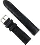  Curea de Ceas din Piele Naturală Neagră - 18/20/22 mm - Grosime 5 mm - Textură Bizonată - Antialergică (WZ2879)