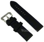  Curea Ceas Piele Bovina Neagra Cusatura Albastra WZ858 (WZ858)