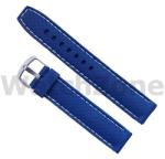  Curea Ceas Silicon Premium - Neagră cu Cusătură Albă (20mm, 22mm, 24mm) (WZ979)