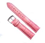  Curea Ceas din Piele Roz Imprimeu Crocodil 14mm - 24mm (C058)