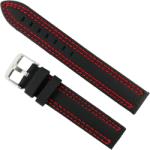  Curea de ceas din piele naturală neagră - 18mm WZ2876 (WZ2876)