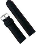  Curea Ceas Silicon Negru Cusatura Rosie 22mm WZ2172 (WZ2172)
