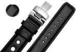 WatchBox Curea de ceas maro cu textura bizonata din piele naturala 20mm, 22mm 24mm - WZ4178D (WZ4178D)