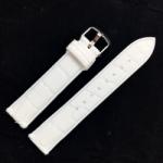  Curea Silicon Albă cu Imprimeu Crocodil - 20/22 mm (WZ1429)