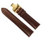  Curea ceas din piele maro Deployant auriu 14mm, 16mm, 18mm, 20mm, 22mm, 24mm WZ903 (WZ903)