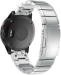 iUni Curea ceas Smartwatch Garmin Fenix 7X / 6X / 5X Plus / 5X / 3 HR / 3, 26 mm Otel inoxidabil iUni Silver Link Bracelet (512339)
