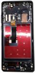 Huawei NBA001LCD004458 Gyári Huawei P30 Pro / P30 Pro New Edition fekete LCD kijelző érintővel kerettel előlap (NBA001LCD004458)