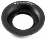 Tianya Nikon - m42 adaptergyűrű (üvegtaggal)
